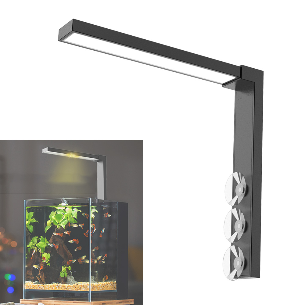 Aquarium Fish In Bowl - ABS ชามปลาขนาดเล็กไฟ LED ตั้งโต๊ะสำหรับตู้ปลาสาหร่ายพืชน้ำแบบสลับโหมดคู่ไฟเติมแสงสำหรับตู้ปลา