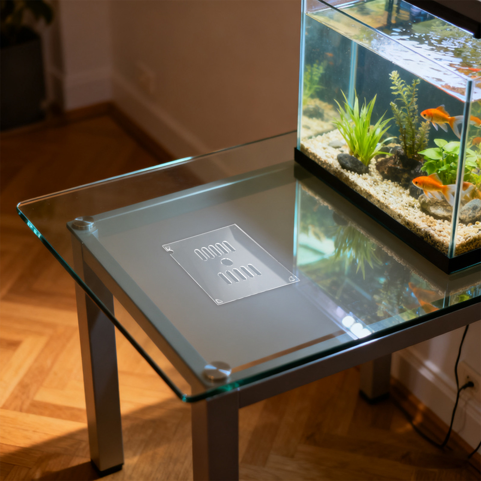 Aquarium Fish In Bowl - ฝาปิดตู้ปลาอะคริลิกทรงกลมขนาด 15 ซม. 2 ชิ้น ป้องกันปลากระโดด