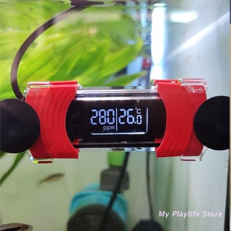 Aquarium Fish Freshwater - เครื่องวัดอุณหภูมิ Aquarium Digital Submersible ถังปลาเครื่องวัดอุณหภูมิดูดถ้วยอ่านง่ายกันน้ำน้ำจืด