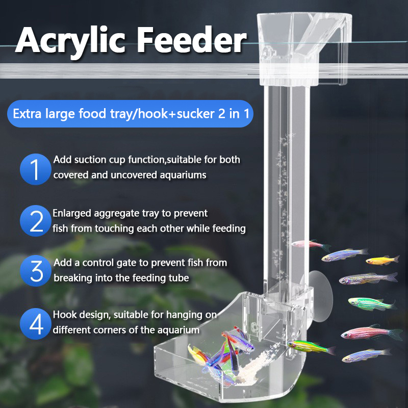 ท่อป้อนอาหารอะคริลิกสำหรับตู้ป - Aquarium Fish Food บทวิจารณ์และราคา
