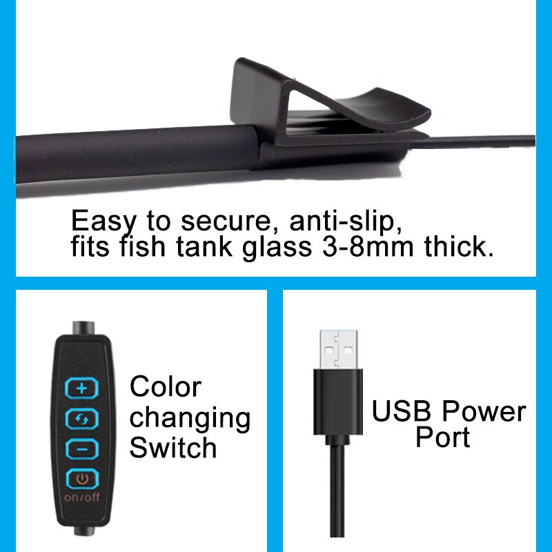 ไฟ LED สำหรับตู้ปลาแบบ USB ตกแ - Aquarium Fish Photography บทวิจารณ์และราคา