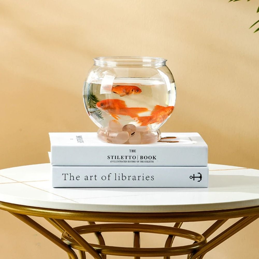 ตู้ปลาพลาสติกใสแบบพกพา ทรงกลม  - Aquarium Fish In Bowl บทวิจารณ์และราคา