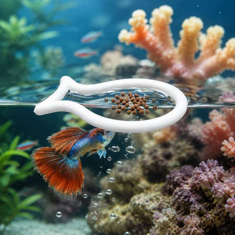 วงแหวนให้อาหารปลาแบบลอยน้ำรูปท - Aquarium Fish Food บทวิจารณ์และราคา