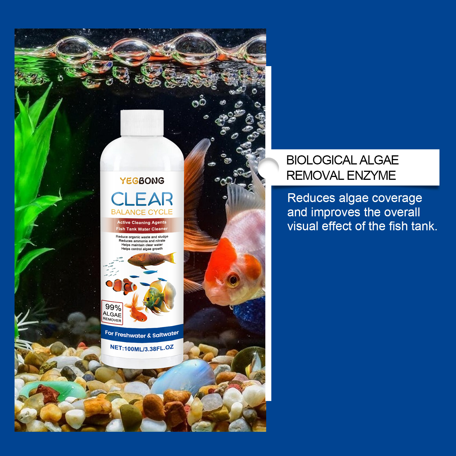 Aquarium Water Clarifier 100ml - Aquarium Fish Freshwater บทวิจารณ์และราคา