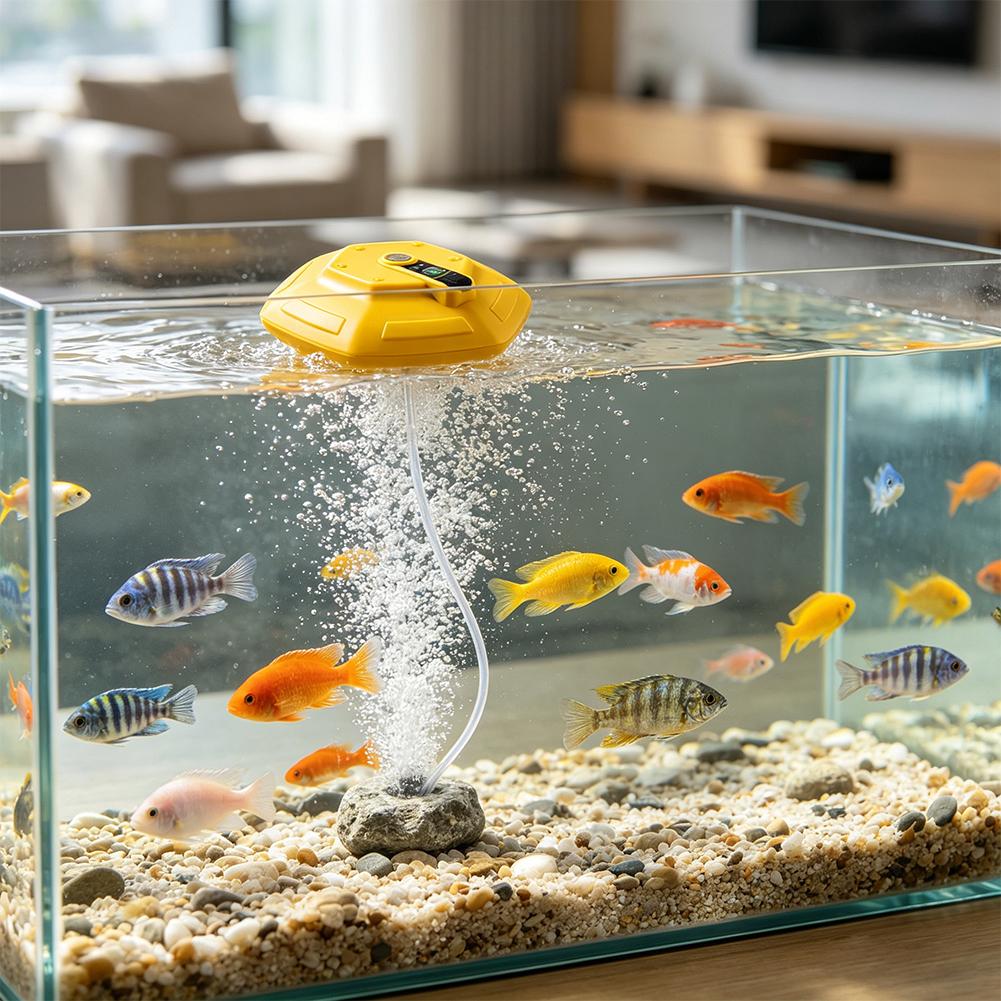 ปั๊มออกซิเจนไร้สายแบบชาร์จไฟได - Aquarium Fish Marine บทวิจารณ์และราคา
