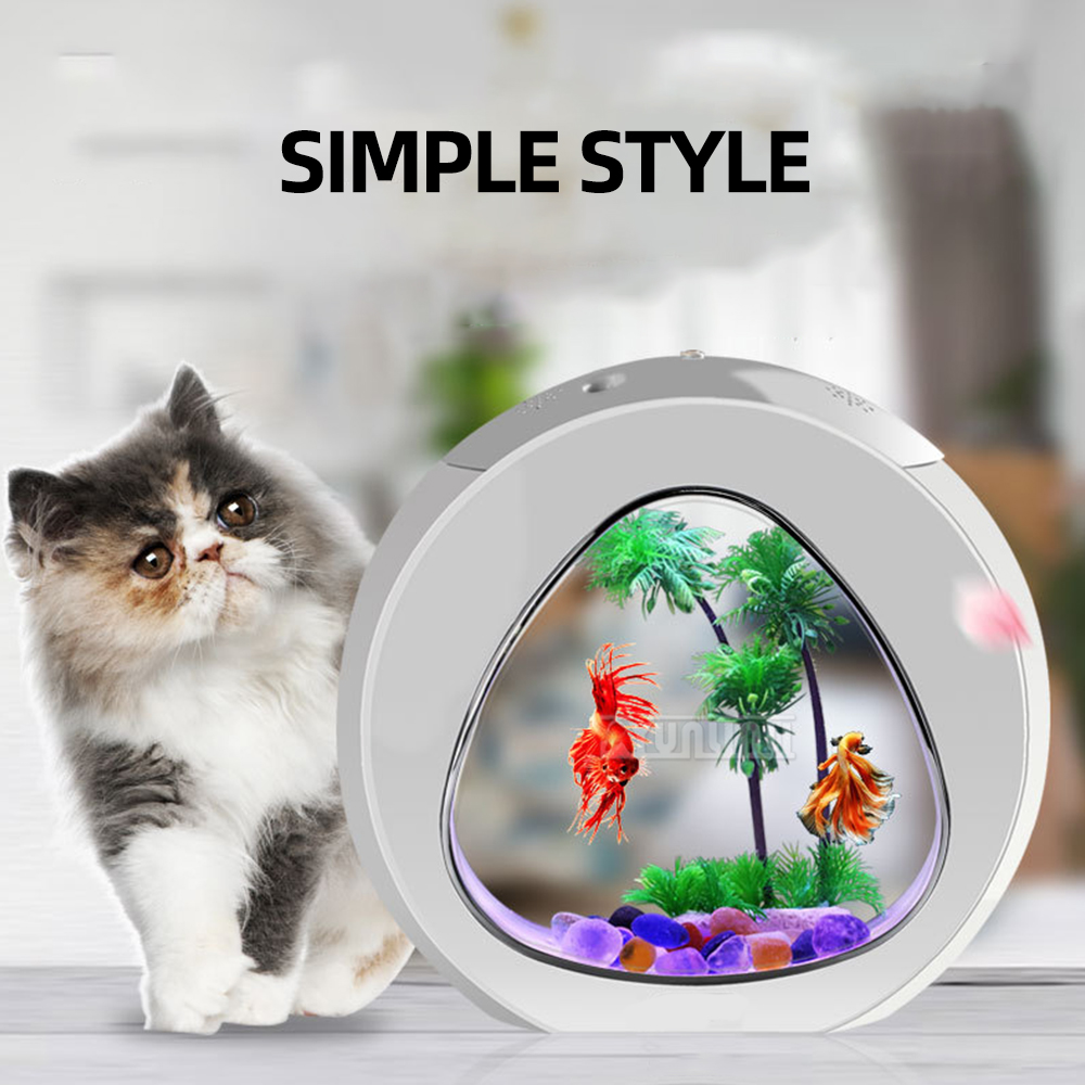 4L/6L/13L Creative Desktop ถัง - Aquarium Fish In Bowl บทวิจารณ์และราคา