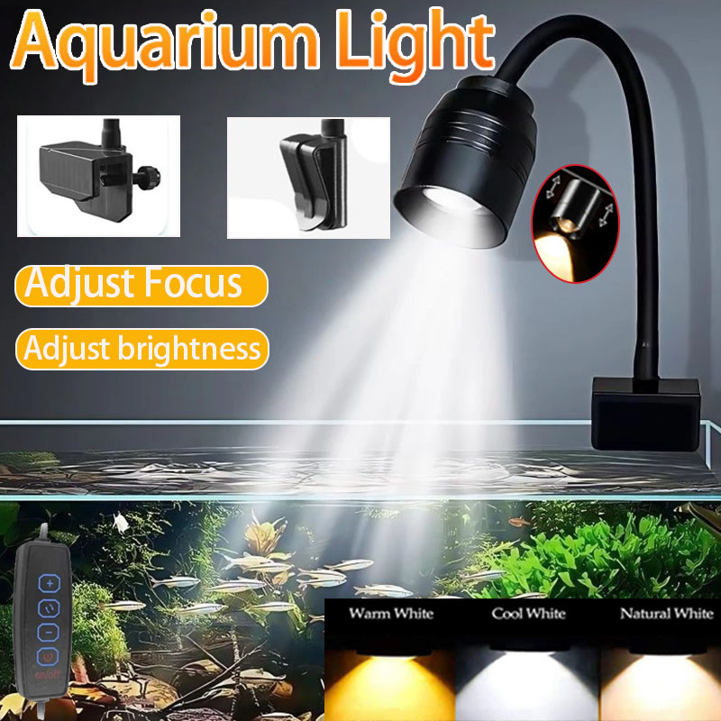 ไฟ LED สำหรับตู้ปลาแบบหนีบ กัน - Aquarium Fish Photography บทวิจารณ์และราคา