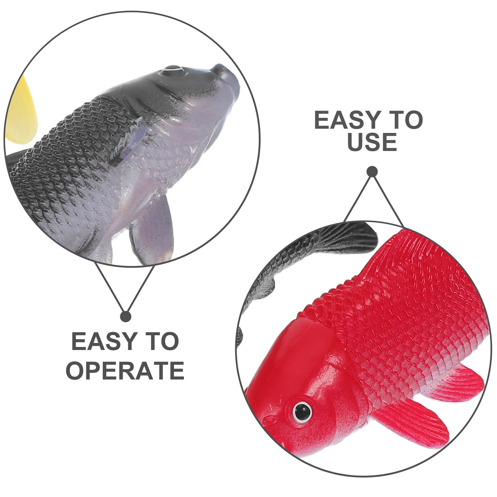 ของเล่นปลาประดิษฐ์ 3 ชิ้น รูปป - Fish Aquarium Home บทวิจารณ์และราคา
