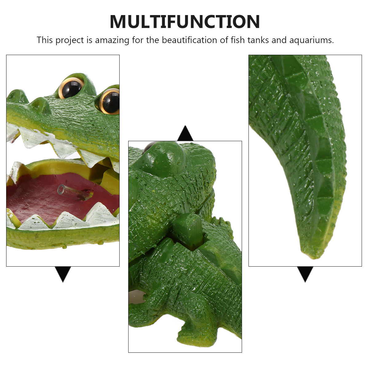 ของตกแต่งตู้ปลาแบบสร้างสรรค์ ร - Aquarium Fish Alligator บทวิจารณ์และราคา