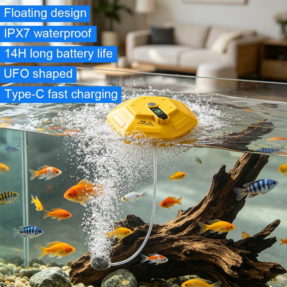 ปั๊มออกซิเจนแบบพกพาสำหรับตู้ปล - Aquarium Fish Marine บทวิจารณ์และราคา