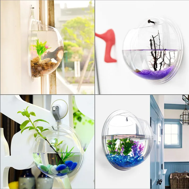 อะคริลิคใสแขวนผนัง aquarium,แจ - Aquarium Fish In Bowl บทวิจารณ์และราคา