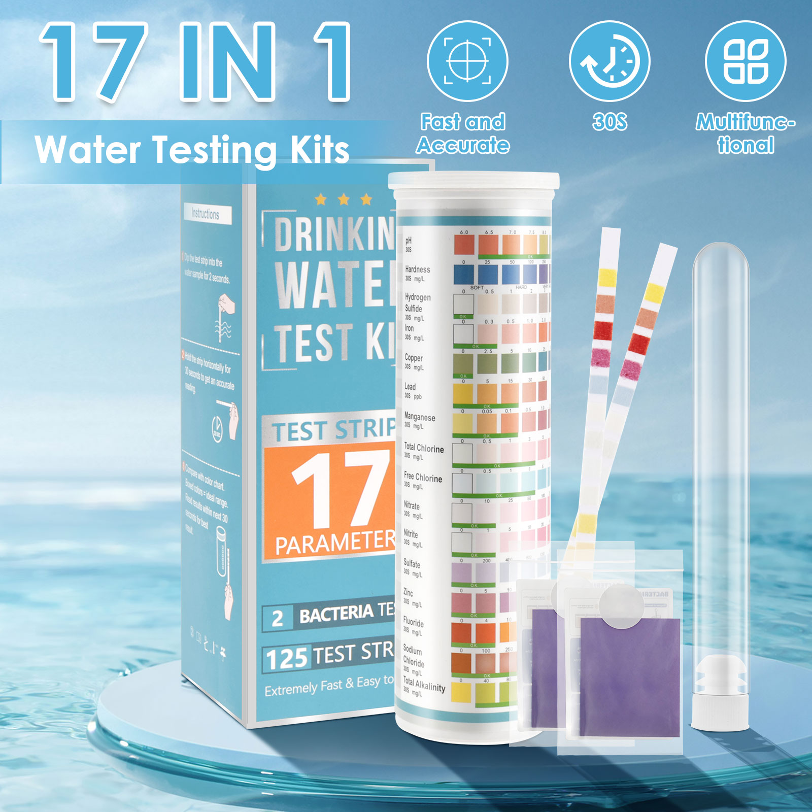 5-17 in 1 Aquarium Test Strips - Aquarium Fish Freshwater บทวิจารณ์และราคา