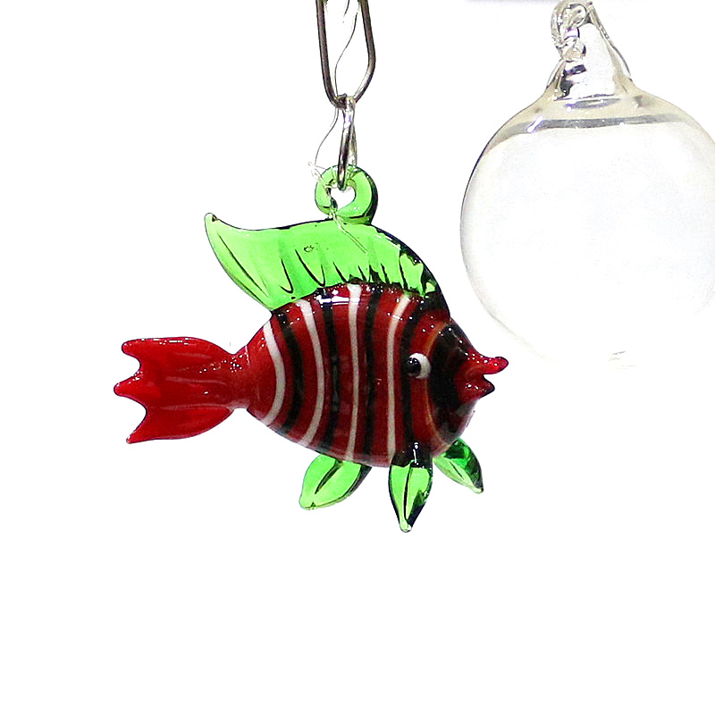 ของตกแต่งตู้ปลา จี้แก้วลอยน้ำร - Aquarium Fish Marine บทวิจารณ์และราคา