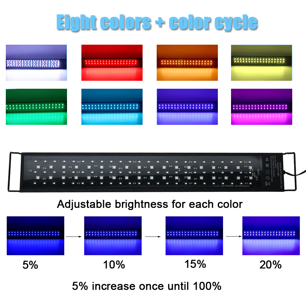 ไฟ LED สำหรับตู้ปลาขนาด 30-60  - Aquarium Fish Photography บทวิจารณ์และราคา