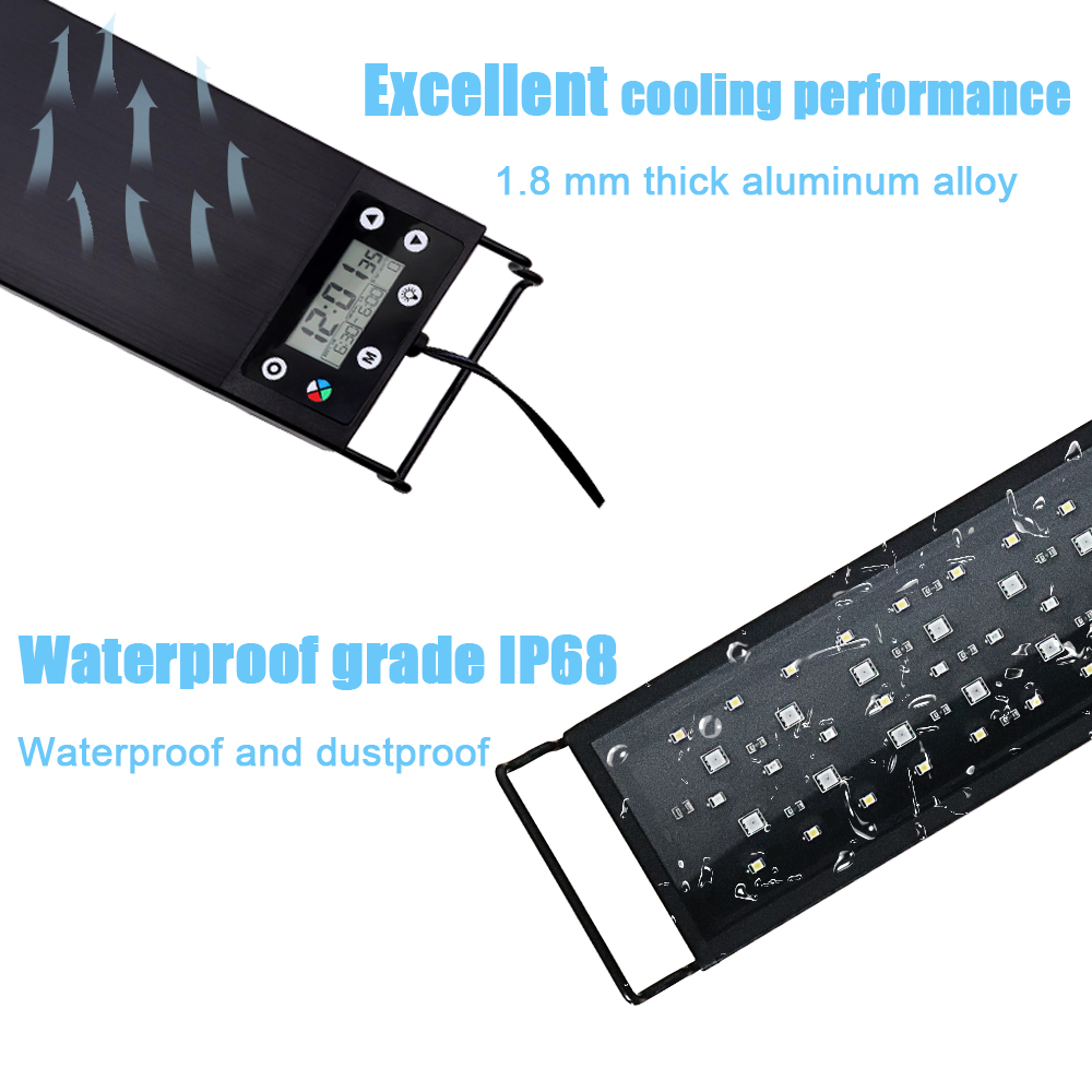 ไฟ LED สำหรับตู้ปลาขนาด 30-60  - Aquarium Fish Photography บทวิจารณ์และราคา